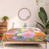 Deny Designs 3pc King Gigi Rosado Happy Rainbow Comforter and Pillow Sham Set Blue: Abstract Design, Non-Woven Fabric, Machine Washable - 3 of 4