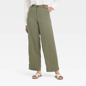 Women's High-Rise Straight Trousers - A New Day™ - 1 of 3