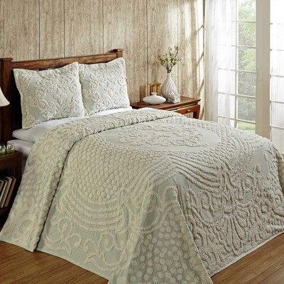 Florence Collection 100% Cotton Tufted Unique Luxurious Medallion Design Bedspread & Sham Set - Better Trends