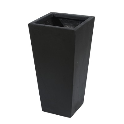 Black Tall Tapered Magnesium Oxide Planter