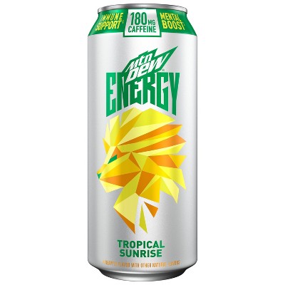 Mountain Dew Energy Tropical Sunrise Energy Drink - 16 fl oz Can