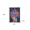 HomeRoots 80" X 56" Black Pink And Yellow Elephant Mandala Cotton Hanging Tapestry - 3 of 3