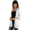 24seven Comfort Apparel Women's Open Front Cardigan - 2 of 4