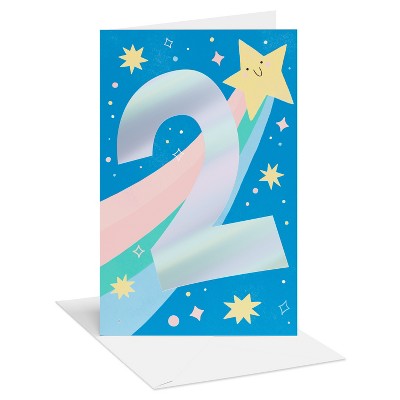 Carlton Cards 2nd Birthday Card for Baby Twinkle Star
