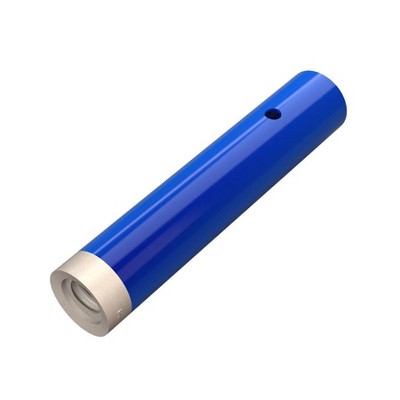 Blue Aluminum 1-3/4 inch Button to Female Thread Handle Adapter