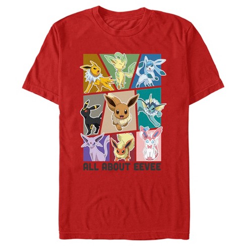 Short-sleeve Unisex T-shirt Eevee Eeveelution Pokemon 