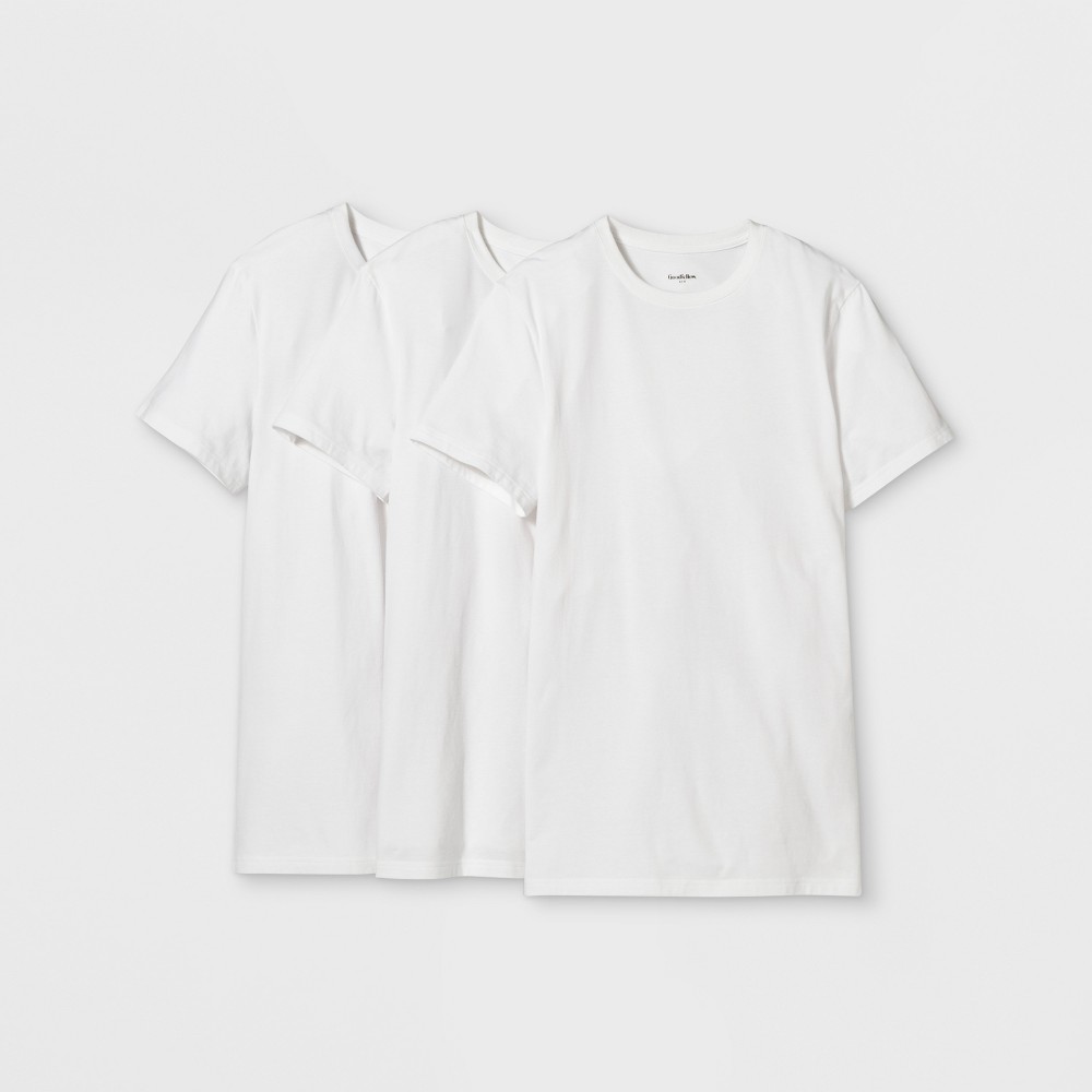 Men's Short Sleeve Premium Crew Undershirt - Goodfellow & Co White XL was $18.99 now $9.99 (47.0% off)