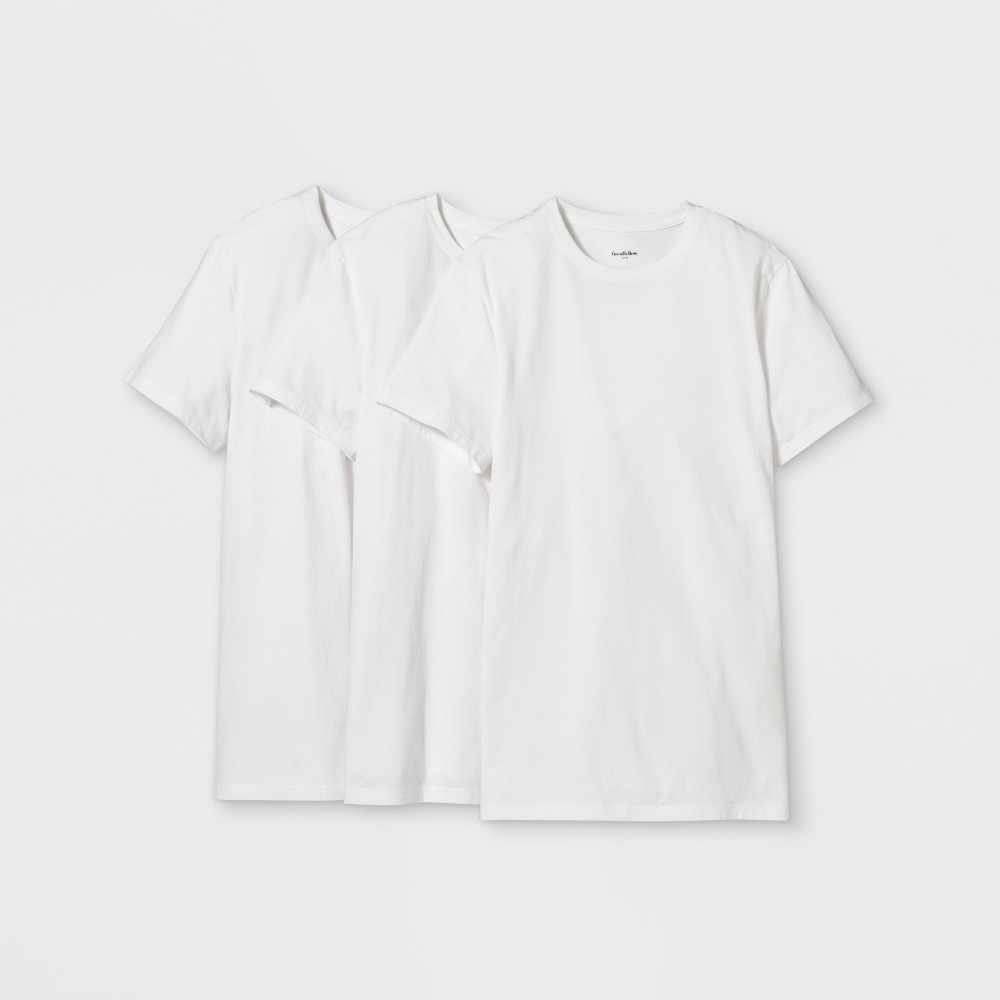 Men's Short Sleeve Premium Crew Undershirt - Goodfellow & Co White M was $18.99 now $9.99 (47.0% off)