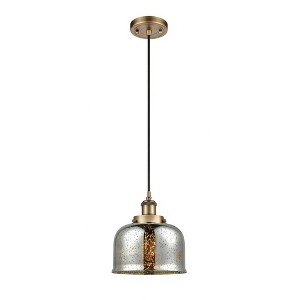 Bell - 1 Light Cord Hung Mini Pendant In Industrial Style-10 Inches Tall and 8 Inches Wide - 1 of 1