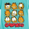 Girls' - Garfield - Faces Grid Fitted Short Sleeve Graphic T-Shirt - 2 of 4