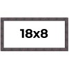 PosterPalooza | Panoramic Slim Profile Brown Picture Frame - UV Acrylic, Foam Board Backing, Hanging Hardware - 2 of 4
