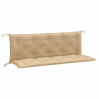 vidaXL Garden Bench Cushions - Melange Beige, Durable Fabric with Soft Hollow Fiber Filling