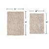 Fantasia Bath Rug Bathroom Rugs Set, Washable Rug, Extra Soft and Absorbent bath Rug, Bath Mat Set, Bath Floor Mat Non-Slip, 2 Pcs Set(M+L), Ivory - 3 of 4