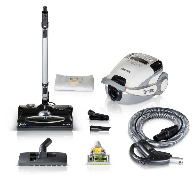 Prolux TerraVac 5 Speed Quiet Canister Vacuum Cleaner with sealed HEPA Filter, 1 of 8