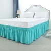 PiccoCasa Dust Resistant Elastic Wrap-Around Ruffle Bed Skirts 15" Drop 1 Pc - image 2 of 4