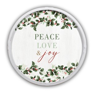 Creative Products Peace Love and Joy 20 x 20 Round Framed Print - 1 of 4