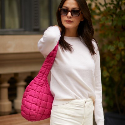 Сумки YOUZEY Cloud 9 Puffer Crossbody Purse Bag - Hot Pink — фото 6