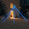 vidaXL Blue Christmas Tree Lights - Indoor and Outdoor Use with Unique Waterfall Design, 576 LEDs, 8 Lighting Effects - Includes 33 ft Extension Cord - 2 of 4