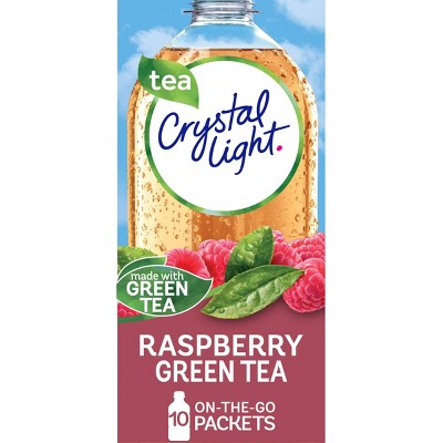 Crystal Light On-the-Go Raspberry Green Tea Drink Mix - 10pk/0.96oz