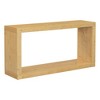 VYNXARIA Modern Minimalist Entrance Table, Square Shaped Fashion Design, Easy to Assemble, Suitable for Entrance, Corridor, Living Room,Foyer,Natural - 3 of 4