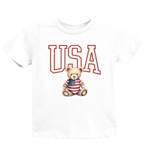 The Juniper Shop USA Bear Youth Short Sleeve Tee - L - White - 1 of 4