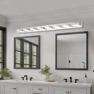 LED Vanity Lights 20in 3-Light Bathroom Fixture Chrome Bath Light Bar - 1 of 4