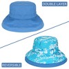 Solaris Women's Cotton Packable Bucket Hat, Wide Brim Bucket Hat for Women, UPF 50 Reversible Women Hat for Garden Party, Beach, Travel - 4 of 4