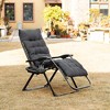 Outsunny Padded Zero Gravity Chair, Folding Recliner Chair, Patio Lounger with Cup Holder, Cushion for Outdoor, Patio, Deck, and Poolside - image 2 of 4