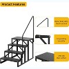 COZONY RV Steps with Handrail, 2/3/4/5 Step Portable Stairs, Anti-Slip, 660 lbs Capacity, Heavy Duty Ladder for Camper, Hot Tub, Trailer, Outdoor - 3 of 4