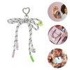 Unique Bargains Braided Bow with Love Buckle Handbag Charm 1 Pc - 3 of 4