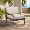Teal Island Designs Napa Modular Natural Dark Oil Acacia Left Arm Chair - 2 of 4