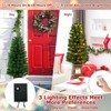 Tangkula 1pc/2pcs 4FT Artificial Potted Christmas Tree Pe-lit Entrance Tree with 100 LED Lights 3 Lighting Modes 4-level Adjustable Brightness - 4 of 4