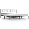 vidaXL Metal Bed Frame with Headboard Black 76 in.x79.9 in. King - 2 of 4