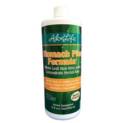 Herbal Aloe Stomach Plus formula by Aloe Life  -  32 oz Liquid