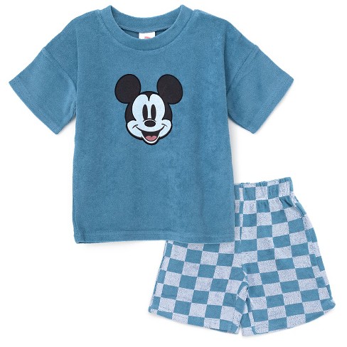 Disney Mickey Mouse Little Boys T-shirt And Shorts Outfit Set Blue 7-8 :  Target