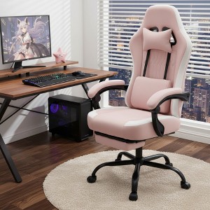 AZL1 Life Concept Video Computer Game Chair with Ergonomic Lumbar Support PU Leather Swivel Racing Chair with Arm - 1 of 4