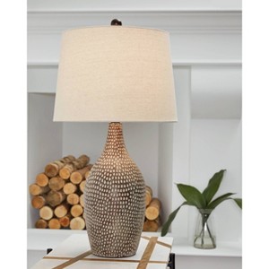 Signature Design by Ashley Laelman Table Lamps: Bohemian Style, 3-Way Lighting, UL Listed - 1 of 4