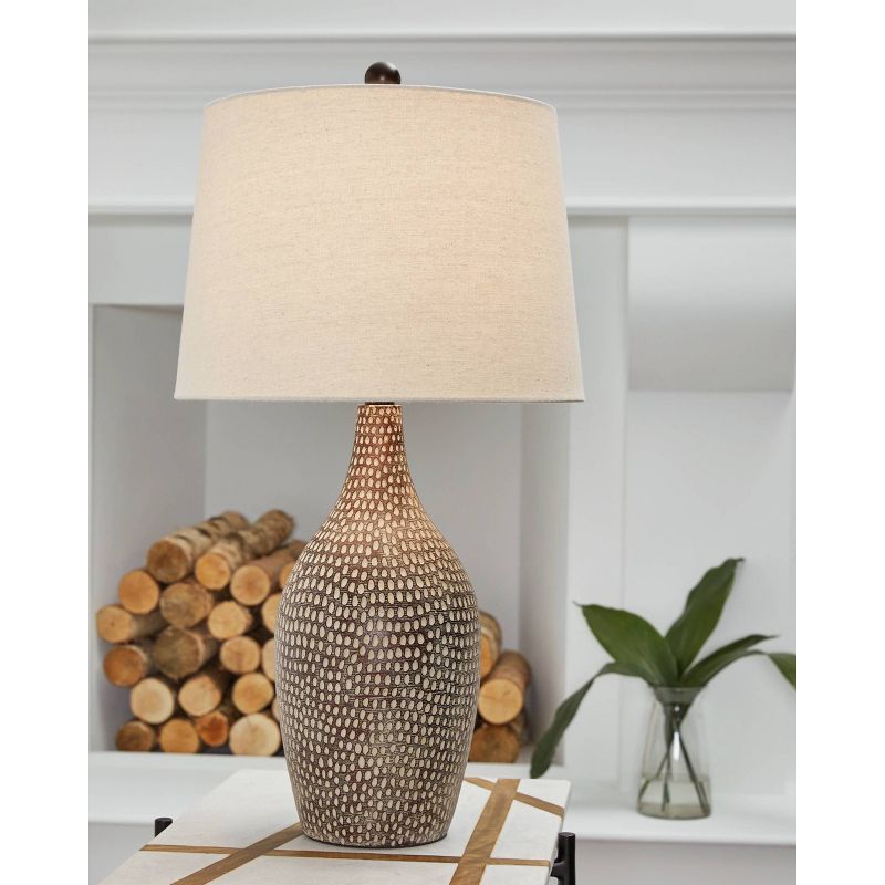 Signature Design by Ashley (Set of 2) Laelman Table Lamps Brown/Gray, 2 of 5