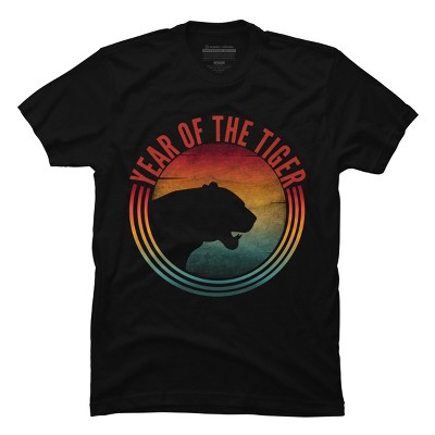 Men's Design By Humans YEAR OF THE TIGER By punsalan T-Shirt