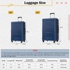 Maggift 4 PCS Bag and Luggage Sets, with 4 Spinner Wheels Lightweight Suitcase, Suitable for business trips and travel, Blue, 15.5"*10.4"*24.4" - 2 of 4