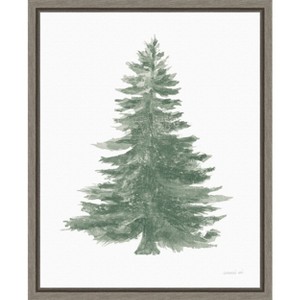 Amanti Art Floursack Holiday Tree by Danhui Nai Canvas Wall Art Print Framed 16 x 20-in. - 1 of 4