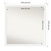 Amanti Art Oliver Narrow Non-Beveled Wood Framed Bathroom Vanity Wall Mirror - 3 of 4