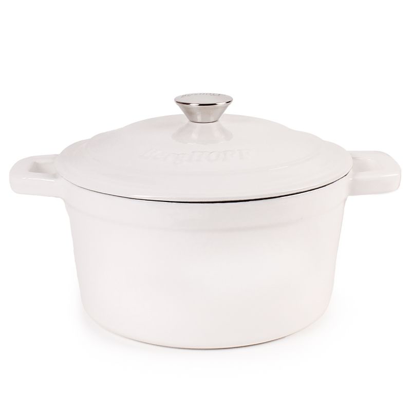 BergHOFF Neo 4Pc Cast Iron Cookware Set, 3Qt Covered Dutch Oven & 7Qt Covered Stockpot, 3 of 9