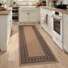 Modern Bordered Easy Jute Area Rugs Washable Geometric Indoor Outdoor Carpet - 3 of 4