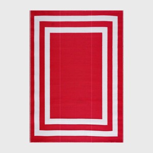 Play Rug Paris Recycled Plastic Woven Indoor Outdoor Folded Floor Mat - 1 of 4