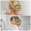 Unique Bargains Women's Frosted Hydrangeas Side Comb 1 Pc - 4 of 4