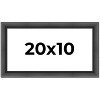 PosterPalooza | Panoramic Refined Black Picture Frame - UV Acrylic, Foam Board Backing, Hanging Hardware - 2 of 4