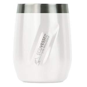 EcoVessel PORT 10oz Insulated Stainless Steel Stemless Wine Glass / Whiskey / Cocktail Tumbler - 1 of 4