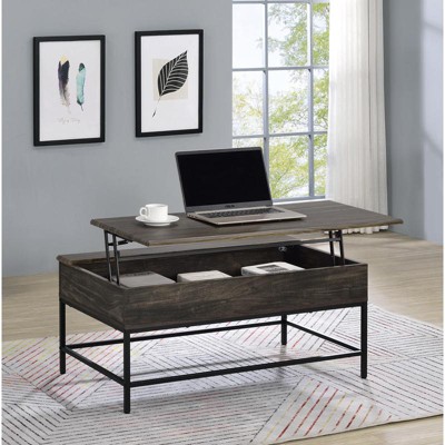 HOMLUX 39" Lift Top Coffee Table Central Table with Hidden Compartments for Living Room