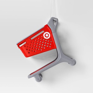 4" Christmas Plastic Target Shopping Cart Ornaments - Wondershop™ - 1 of 3